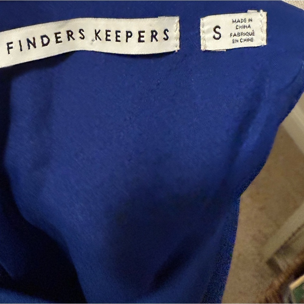 Finders Keepers Revolve Hold Us Asymmetrical Colbalt Blue Dress sz S - Picture 10 of 10